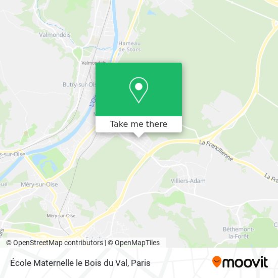 Mapa École Maternelle le Bois du Val