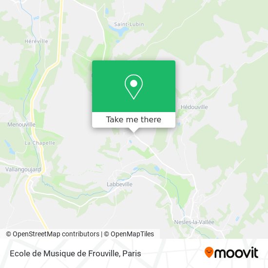 Mapa Ecole de Musique de Frouville