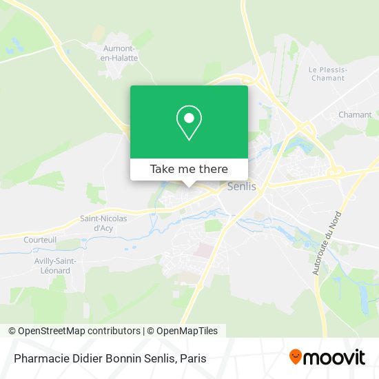 Mapa Pharmacie Didier Bonnin Senlis
