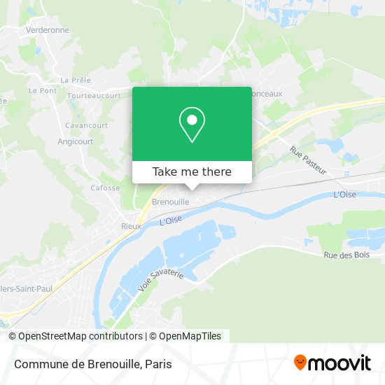 Commune de Brenouille map