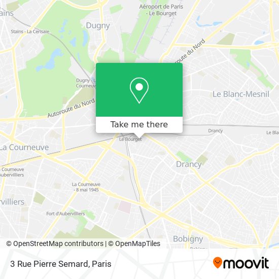Mapa 3 Rue Pierre Semard