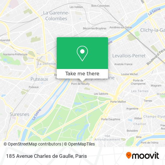 185 Avenue Charles de Gaulle map