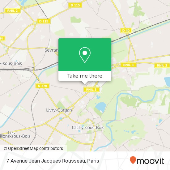 7 Avenue Jean Jacques Rousseau map