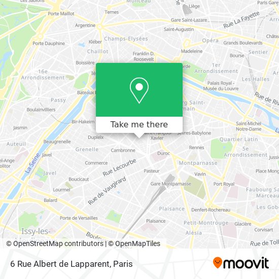 6 Rue Albert de Lapparent map