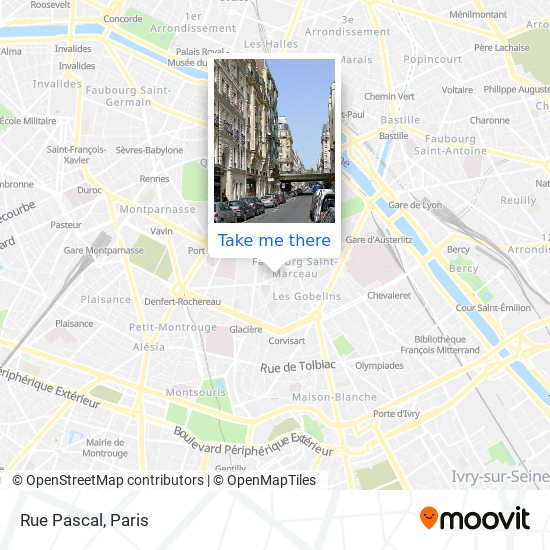 Mapa Rue Pascal