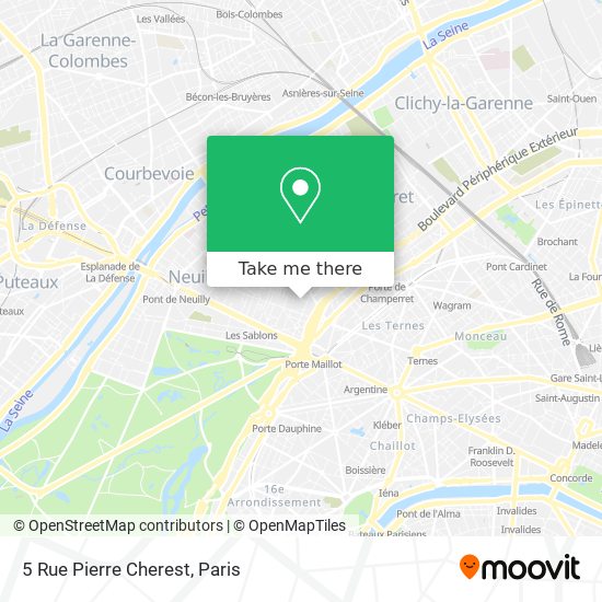 Mapa 5 Rue Pierre Cherest
