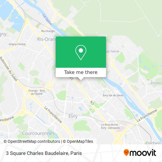 3 Square Charles Baudelaire map