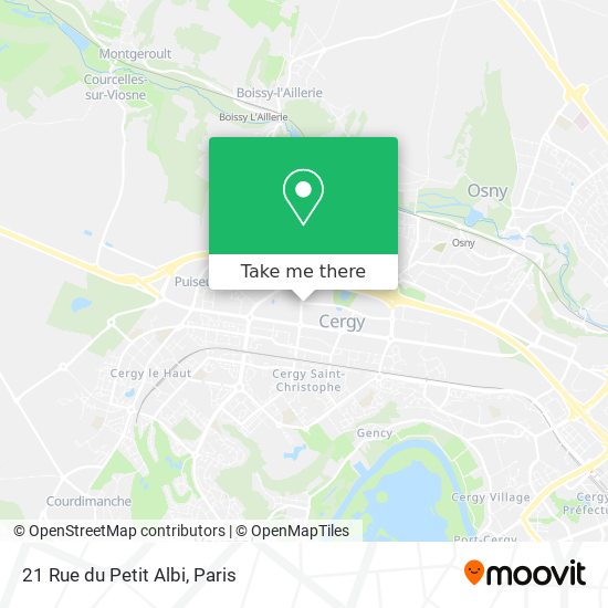 Mapa 21 Rue du Petit Albi