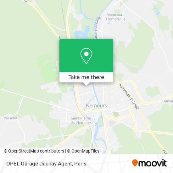 OPEL Garage Daunay Agent map