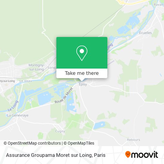 Assurance Groupama Moret sur Loing map