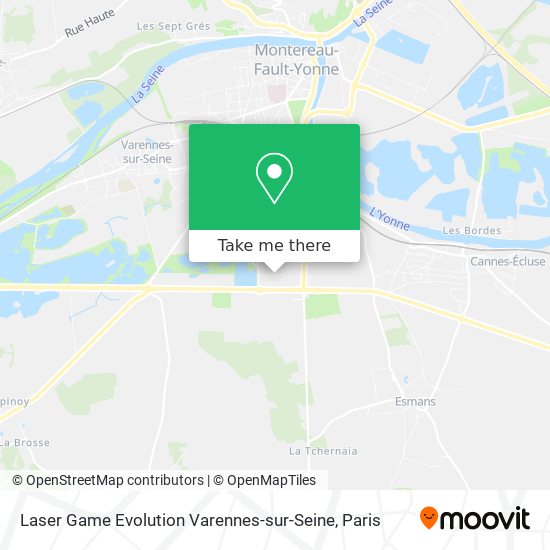 Mapa Laser Game Evolution Varennes-sur-Seine