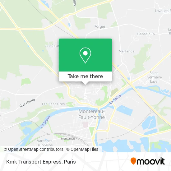 Kmk Transport Express map