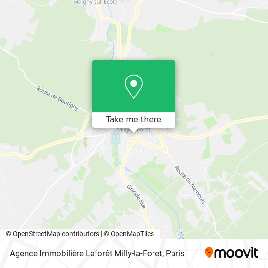 Agence Immobilière Laforêt Milly-la-Foret map