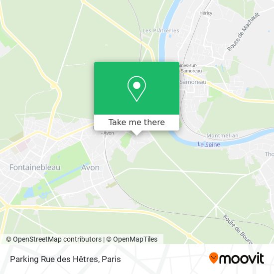 Parking Rue des Hêtres map