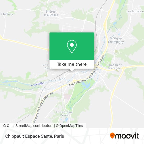 Chippault Espace Sante map