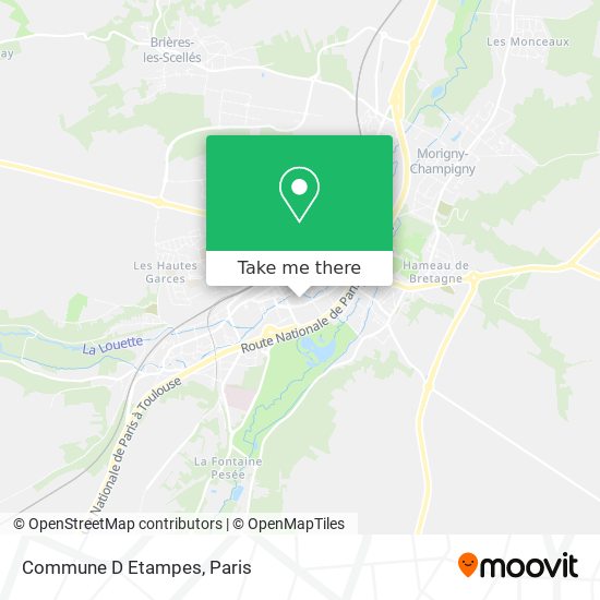 Mapa Commune D Etampes