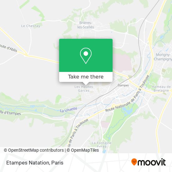 Etampes Natation map