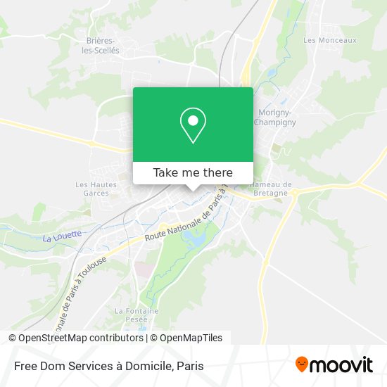 Mapa Free Dom Services à Domicile