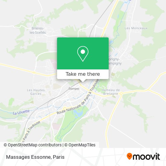 Mapa Massages Essonne