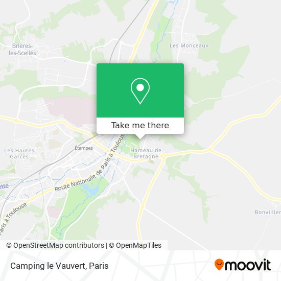 Mapa Camping le Vauvert