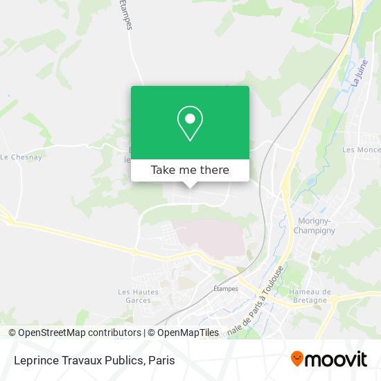 Leprince Travaux Publics map