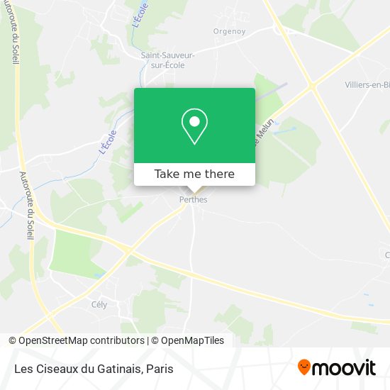 Les Ciseaux du Gatinais map