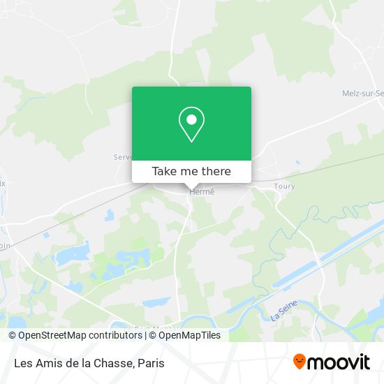 Les Amis de la Chasse map