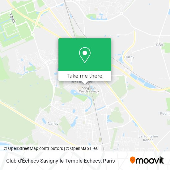 Mapa Club d'Échecs Savigny-le-Temple Echecs