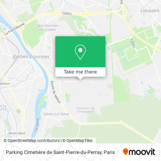 Mapa Parking Cimetière de Saint-Pierre-du-Perray