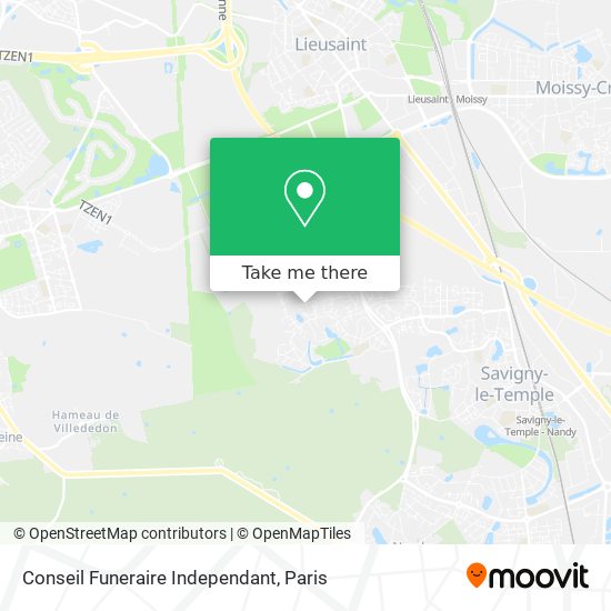 Conseil Funeraire Independant map