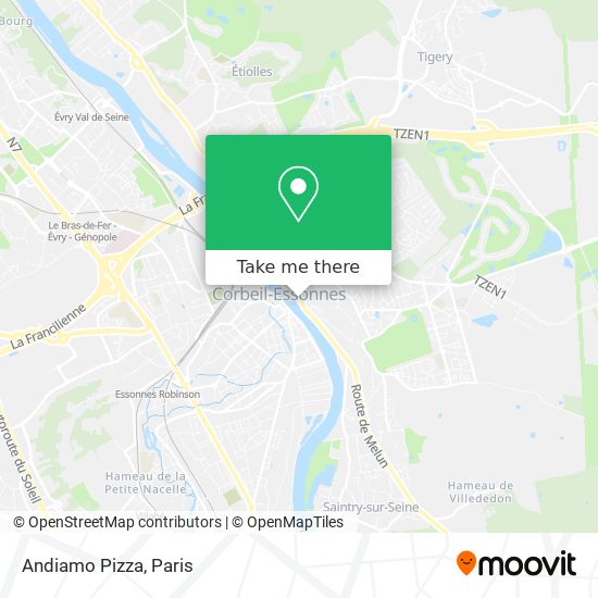 Andiamo Pizza map