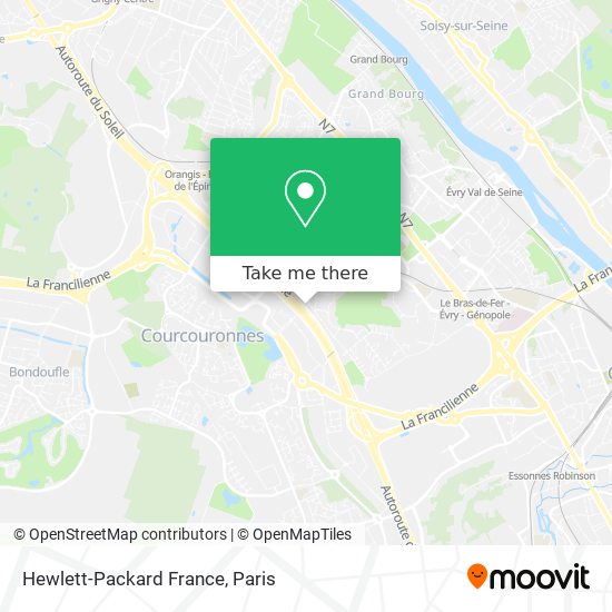 Mapa Hewlett-Packard France