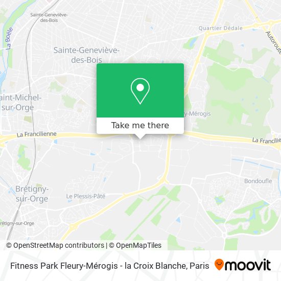 Mapa Fitness Park Fleury-Mérogis - la Croix Blanche