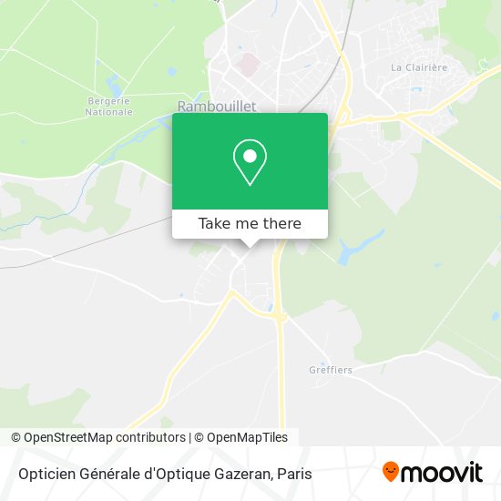 Mapa Opticien Générale d'Optique Gazeran