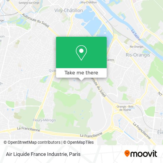 Air Liquide France Industrie map