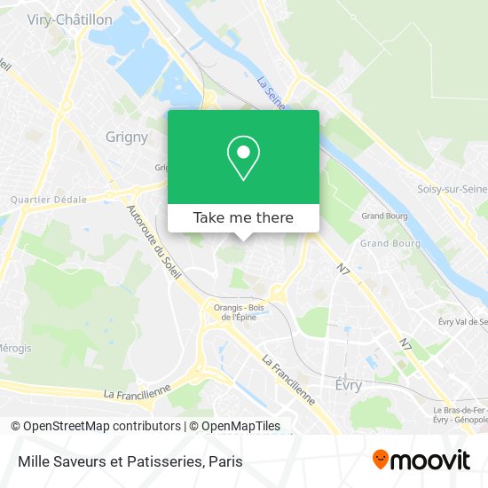 Mapa Mille Saveurs et Patisseries