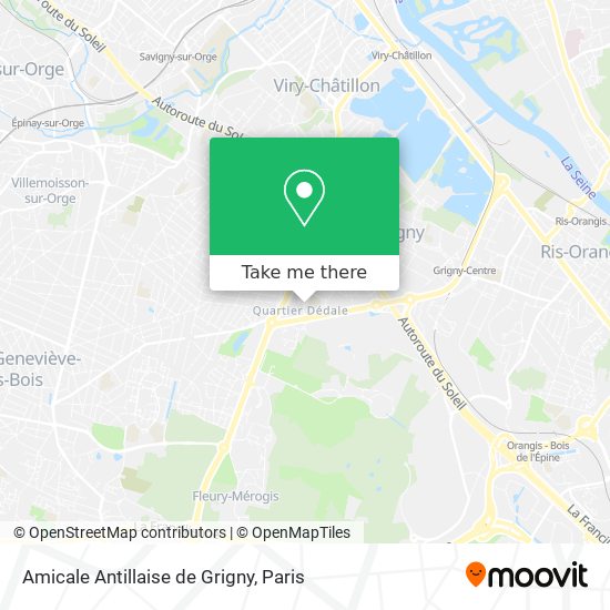 Amicale Antillaise de Grigny map
