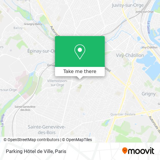 Parking Hôtel de Ville map