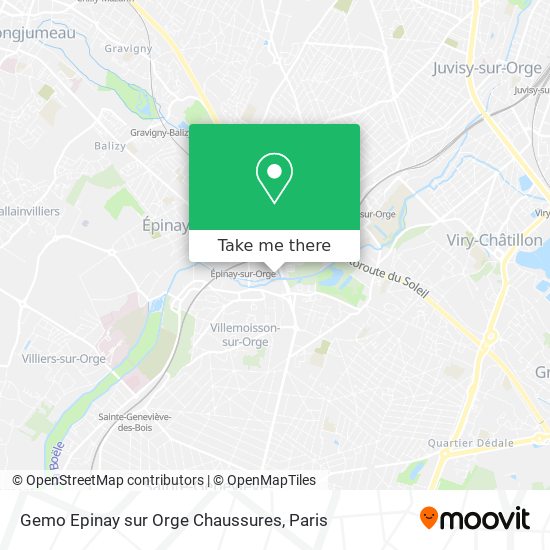 Gemo Epinay sur Orge Chaussures map