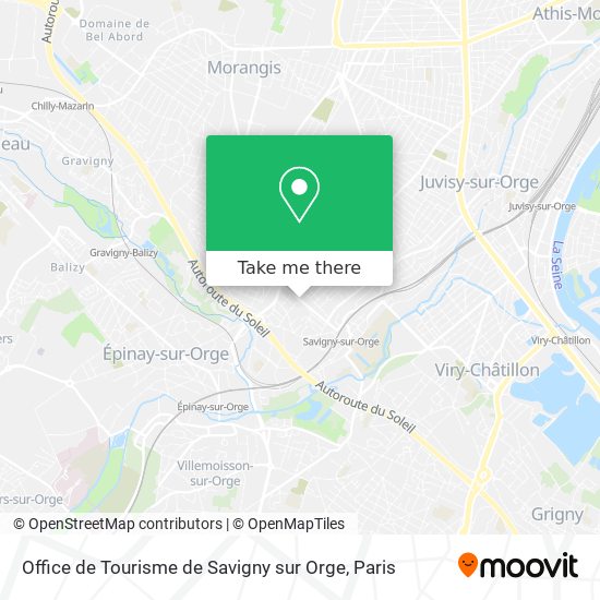 Office de Tourisme de Savigny sur Orge map