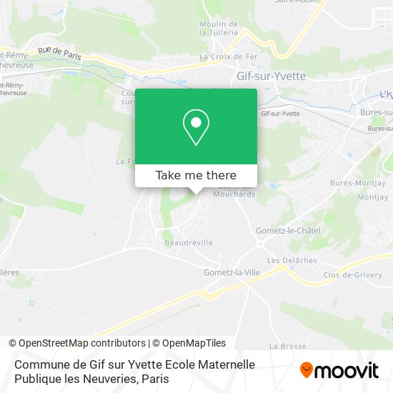 Commune de Gif sur Yvette Ecole Maternelle Publique les Neuveries map