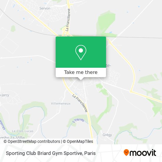 Sporting Club Briard Gym Sportive map