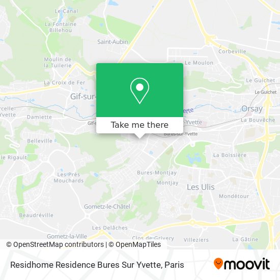 Residhome Residence Bures Sur Yvette map