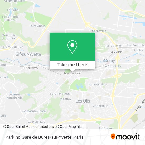 Mapa Parking Gare de Bures-sur-Yvette