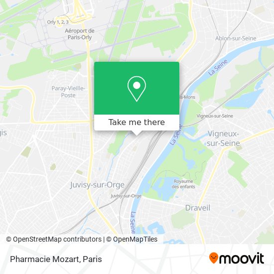 Pharmacie Mozart map