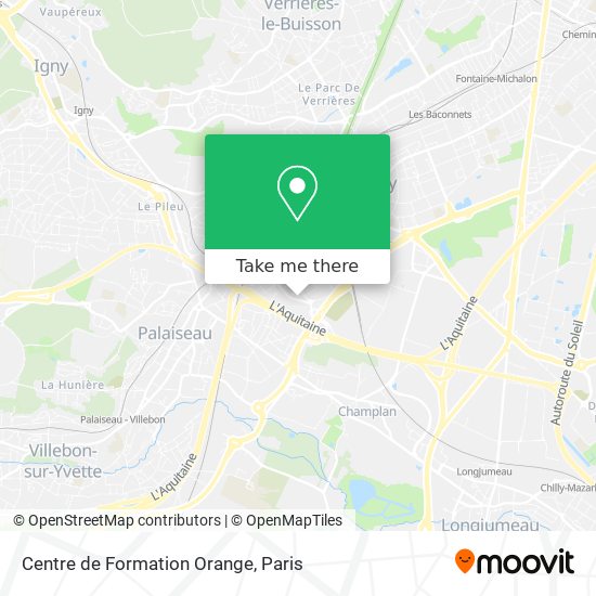 Centre de Formation Orange map