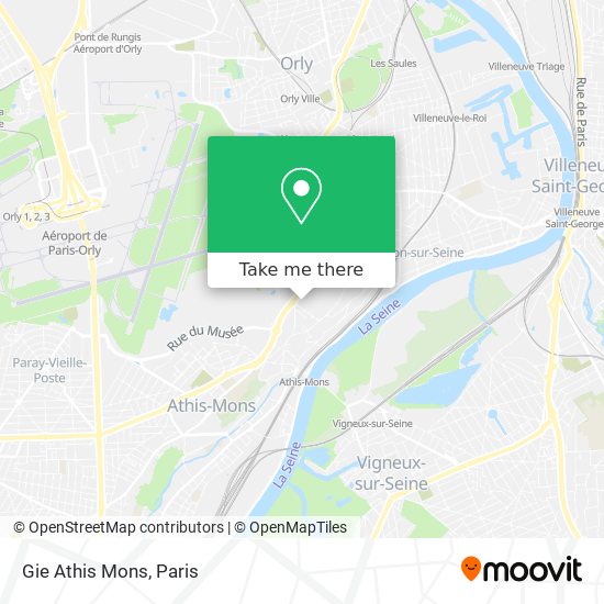 Mapa Gie Athis Mons