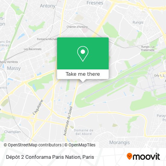 Mapa Dépôt 2 Conforama Paris Nation