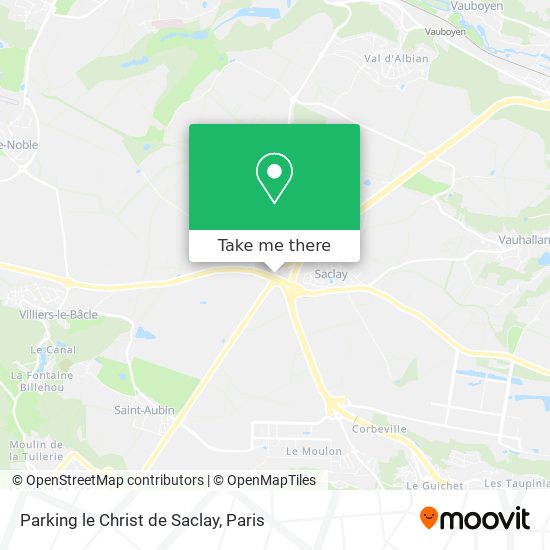Mapa Parking le Christ de Saclay