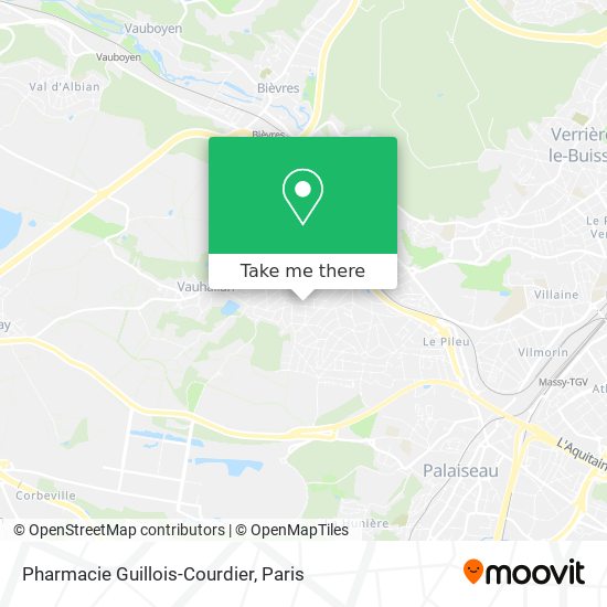 Mapa Pharmacie Guillois-Courdier